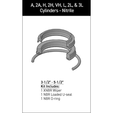 Parker - After Market Parts Hydraulic Cylinder Repair Kit- 5-1/2 Rod Kits RK2AHL0551
